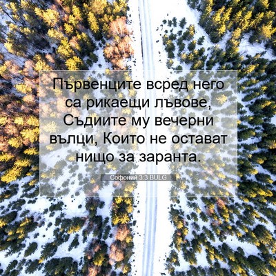 Picture 07 - Софоний 3:3 BULG - Първенците всред него са - Bible Verse Picture