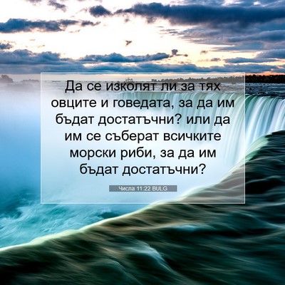 Picture 07 - Числа 11:22 BULG - Да се изколят ли за тях - Bible Verse Picture