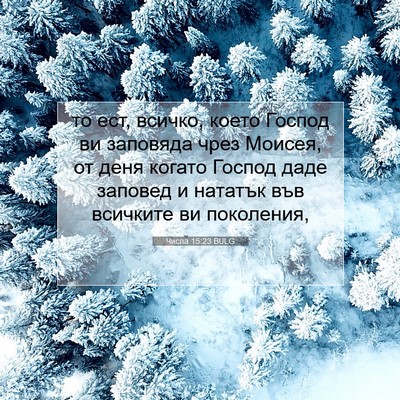 Picture 07 - Числа 15:23 BULG - то ест, всичко, което - Bible Verse Picture