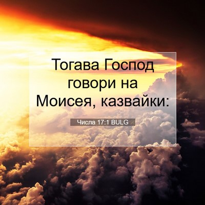 Picture 07 - Числа 17:1 BULG - Тогава Господ говори на - Bible Verse Picture