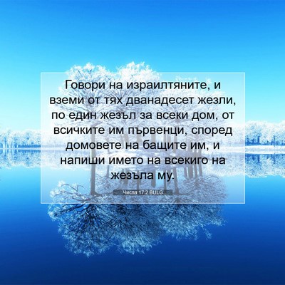 Picture 07 - Числа 17:2 BULG - Говори на израилтяните, и - Bible Verse Picture