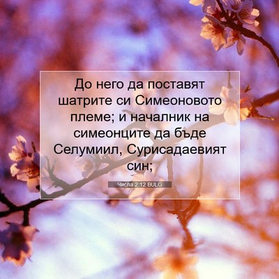 Picture 07 - Числа 2:12 BULG - До него да поставят - Bible Verse Picture