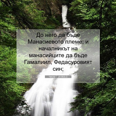 Picture 07 - Числа 2:20 BULG - До него да бъде - Bible Verse Picture