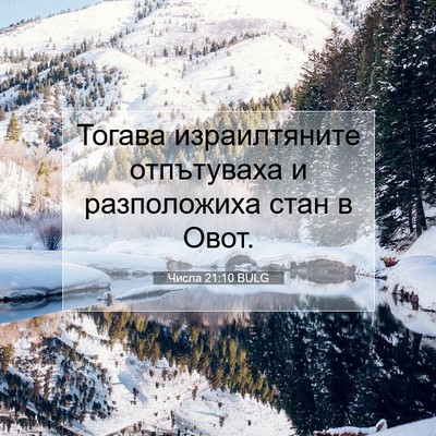 Picture 07 - Числа 21:10 BULG - Тогава израилтяните - Bible Verse Picture