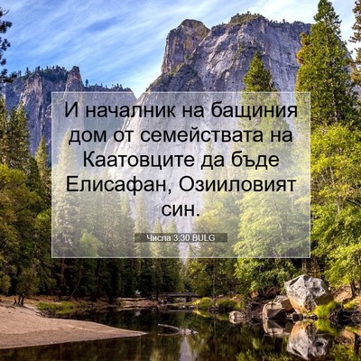 Picture 07 - Числа 3:30 BULG - И началник на бащиния дом - Bible Verse Picture