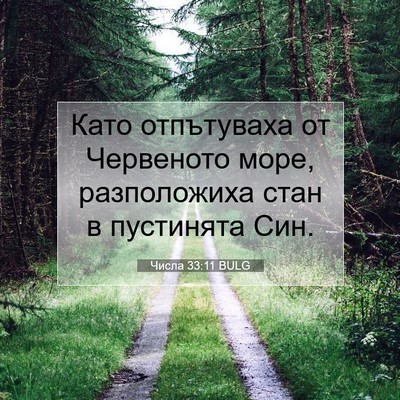 Picture 07 - Числа 33:11 BULG - Като отпътуваха от - Bible Verse Picture