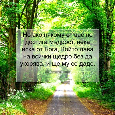 Picture 07 - Яков 1:5 BULG - Но ако някому от вас не - Bible Verse Picture