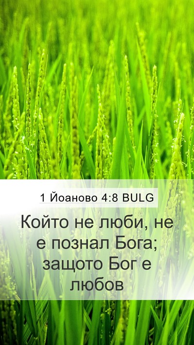 1 Йоаново 4:8 BULG Bible Verse Image