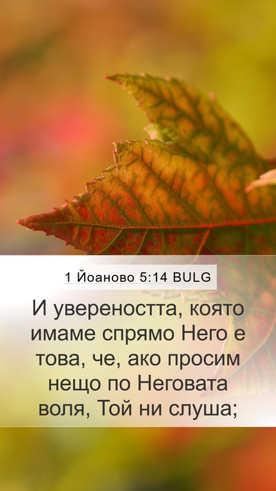 1 Йоаново 5:14 BULG Bible Verse Image