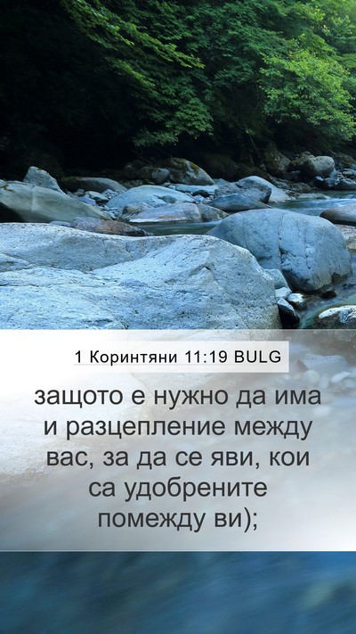 1 Коринтяни 11:19 BULG Bible Verse Image