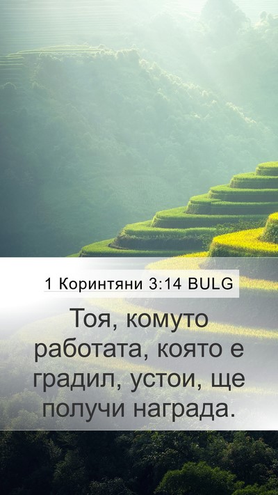 1 Коринтяни 3:14 BULG Bible Verse Image