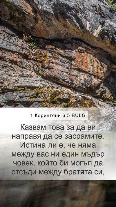 1 Коринтяни 6:5 BULG Bible Verse Image