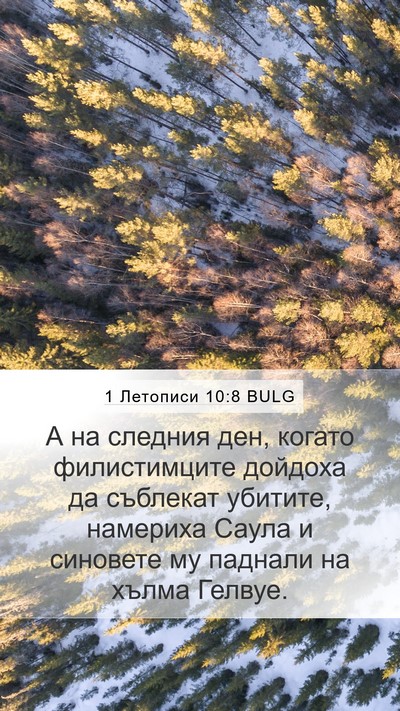 1 Летописи 10:8 BULG Bible Verse Image