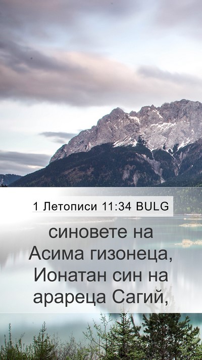 1 Летописи 11:34 BULG Bible Verse Image