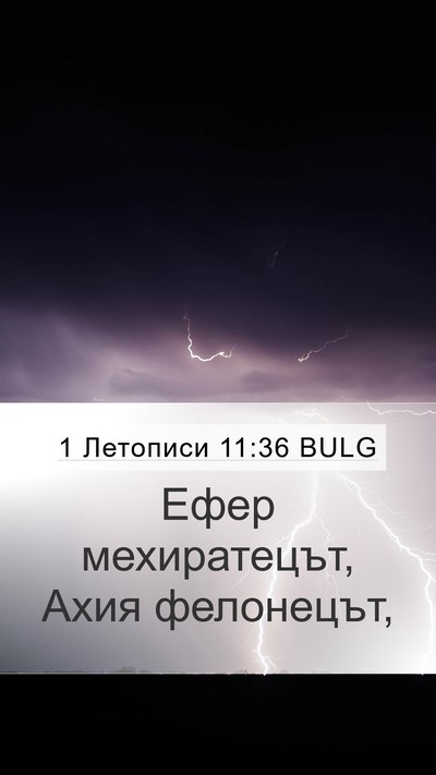 1 Летописи 11:36 BULG Mobile Phone Wallpaper - Ефер мехиратецът, Ахия - Mobile Bible Verse Wallpaper