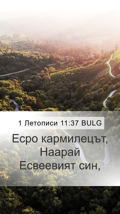 1 Летописи 11:37 BULG Bible Verse Image