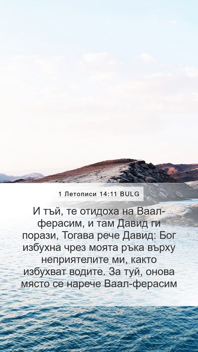 1 Летописи 14:11 BULG Bible Verse Image
