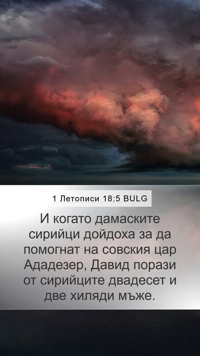 1 Летописи 18:5 BULG Bible Verse Image