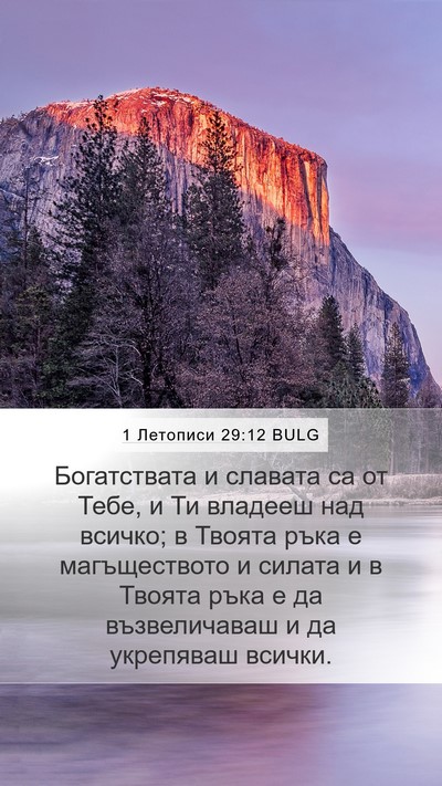 1 Летописи 29:12 BULG Bible Verse Image