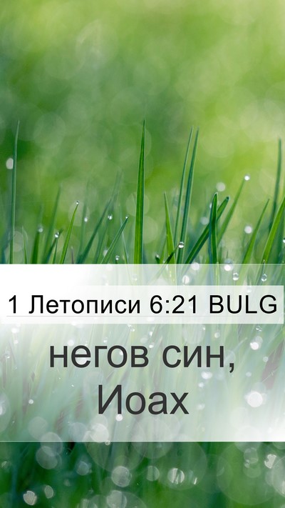 1 Летописи 6:21 BULG Mobile Phone Wallpaper - негов син, - Mobile Bible Verse Wallpaper