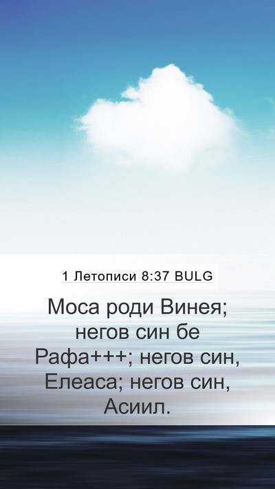 1 Летописи 8:37 BULG Bible Verse Image