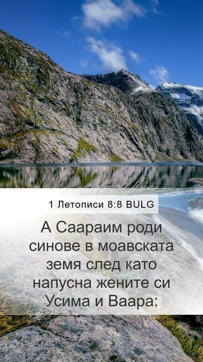 1 Летописи 8:8 BULG Bible Verse Image