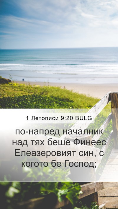 1 Летописи 9:20 BULG Bible Verse Image