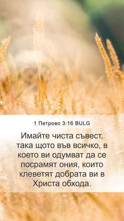 1 Петрово 3:16 BULG Bible Verse Image