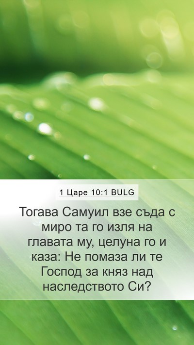 1 Царе 10:1 BULG Bible Verse Image