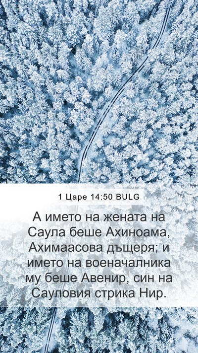 1 Царе 14:50 BULG Bible Verse Image