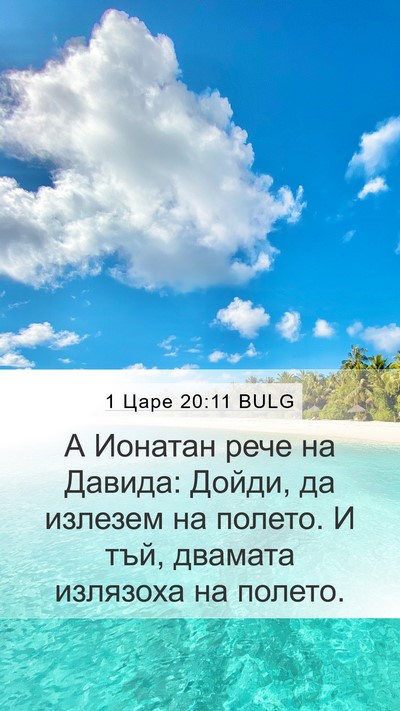 1 Царе 20:11 BULG Mobile Phone Wallpaper - А Ионатан рече на Давида: - Mobile Bible Verse Wallpaper