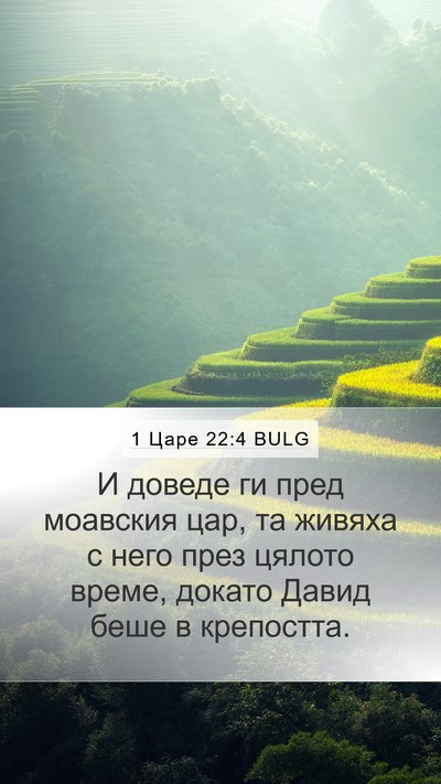 1 Царе 22:4 BULG Mobile Phone Wallpaper - И доведе ги пред моавския - Mobile Bible Verse Wallpaper