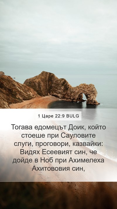 1 Царе 22:9 BULG Bible Verse Image