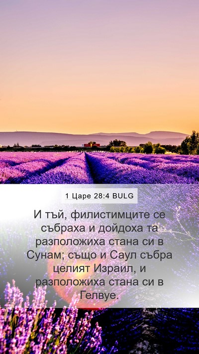 1 Царе 28:4 BULG Bible Verse Image