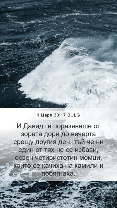 1 Царе 30:17 BULG Bible Verse Image