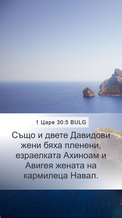 1 Царе 30:5 BULG Bible Verse Image