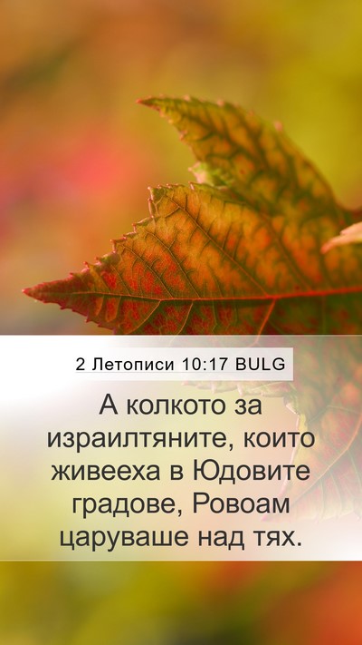 2 Летописи 10:17 BULG Bible Verse Image
