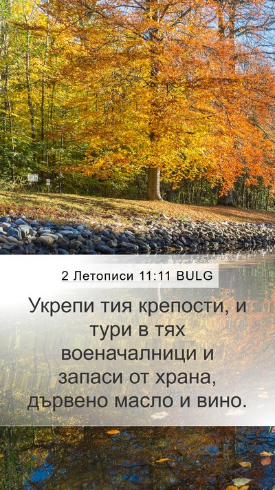 2 Летописи 11:11 BULG Bible Verse Image