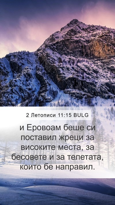 2 Летописи 11:15 BULG Bible Verse Image