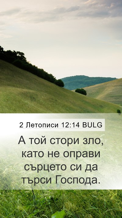 2 Летописи 12:14 BULG Bible Verse Image