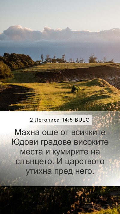 2 Летописи 14:5 BULG Bible Verse Image