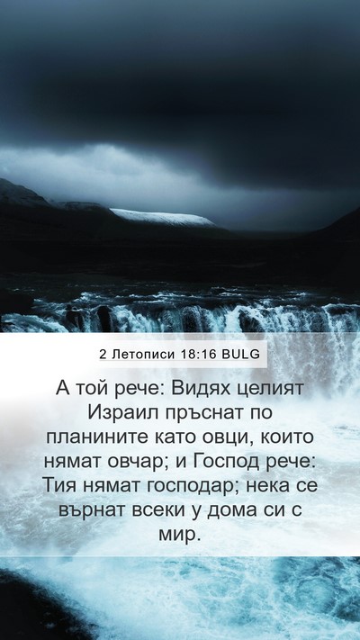 2 Летописи 18:16 BULG Bible Verse Image