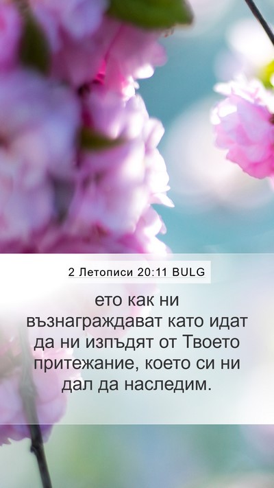 2 Летописи 20:11 BULG Bible Verse Image