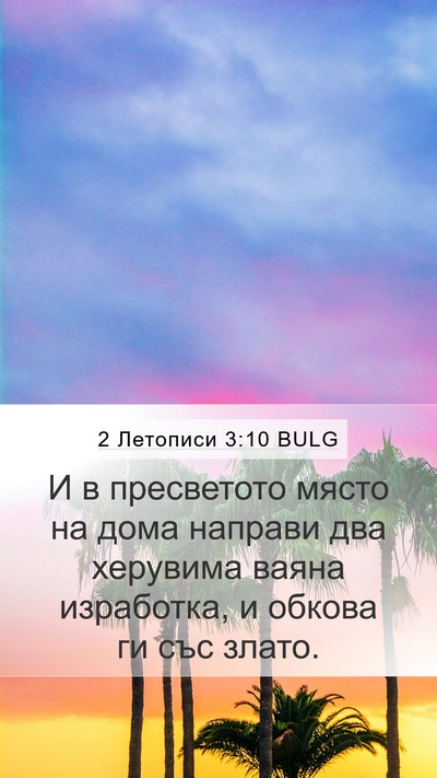 2 Летописи 3:10 BULG Bible Verse Image