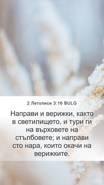 2 Летописи 3:16 BULG Bible Verse Image