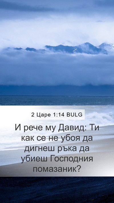 2 Царе 1:14 BULG Mobile Phone Wallpaper - И рече му Давид: Ти как се - Mobile Bible Verse Wallpaper