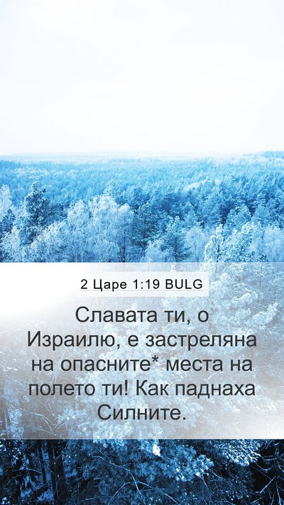 2 Царе 1:19 BULG Bible Verse Image
