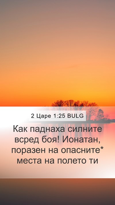 2 Царе 1:25 BULG Bible Verse Image