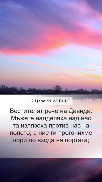 2 Царе 11:23 BULG Mobile Phone Wallpaper - Вестителят рече на Давида: - Mobile Bible Verse Wallpaper