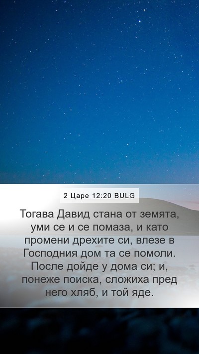 2 Царе 12:20 BULG Bible Verse Image
